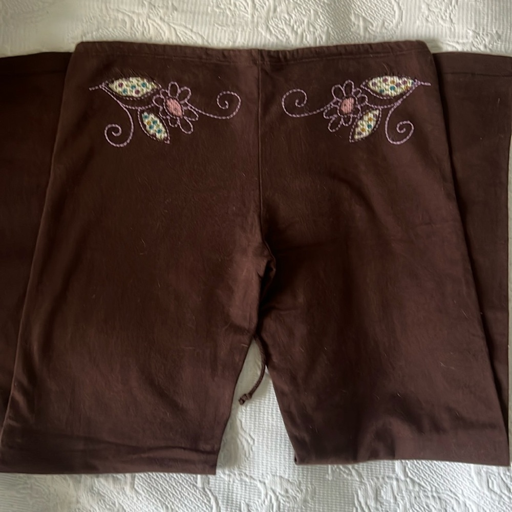 Y2K Free People Vintage Low Rise Sweatpants Patches XS